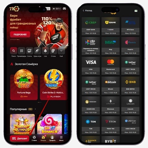 Внесение средств на баланс